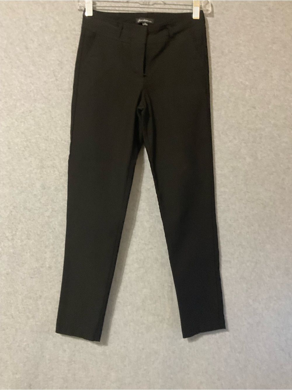 Chocolate Slim Black Woman's Dress Pants Strech Sz S